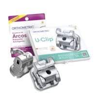 Kit Bráquete U-Clip Roth 0,022  + Sequência de Arco + Tubo - Orthometric