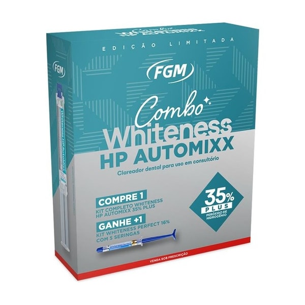 Kit Clareador Whiteness HP Automixx 35% Técnica Associada - FGM