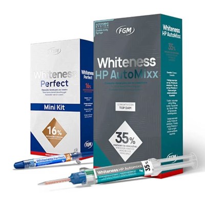 Kit Clareador Whiteness HP Maxx 35% Automixx + Mini Kit Whiteness Perfect 16% - FGM