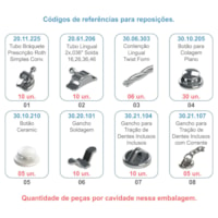 Kit de Acessórios Ortodônticos - 240 peças - Morelli