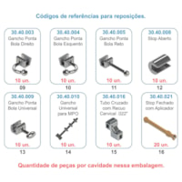 Kit de Acessórios Ortodônticos - 240 peças - Morelli