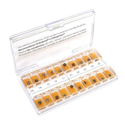 Kit de Bráquetes 01 caso Prescrição Edgewise - Slim Max .018" - Morelli