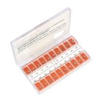 Kit de Bráquetes 01 caso Prescrição Edgewise - Slim Max .022" - Gancho Can. - Morelli