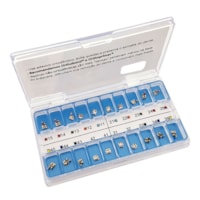 Kit de Bráquetes 01 caso Prescrição Roth - Light .022" - Can. 9° Ang. - Gancho Can./Prés - Morelli