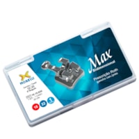 Kit de Bráquetes 01 caso Prescrição Roth-Max Bidimensional .018"/.022"-Can. 9° Ang.-Gancho Can./Prés