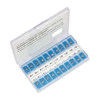 Kit de Bráquetes 01 caso Prescrição Roth - Standard .018" - Can. 13° Ang. - Gancho Can. - Morelli