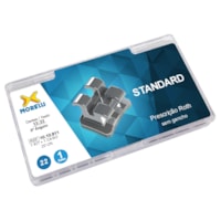 Kit de Bráquetes 01 caso Prescrição Roth - Standard .022" - Can. 9° Ang. - Morelli