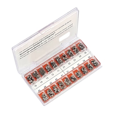 Kit de Bráquetes 10 casos Prescrição Edgewise - Slim Max .018" - Morelli