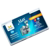 Kit de Bráquetes 10 casos Prescrição Roth - Max .018" - Can. 9° Ang. - Gancho Can./Prés - Morelli