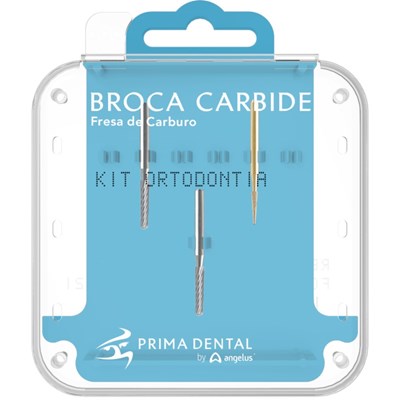 Kit Ortodontia Broca Carbide - Angelus Prima Dental