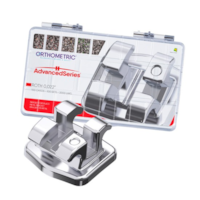 Kit Promocional Bráquete Metálico Advanced Roth 022 100 Casos - Orthometric