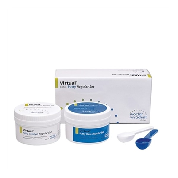 Kit Silicone de Adição Virtual Putty Regular (PUTTY+2 FLUIDOS 50ml) - Ivoclar Vivadent