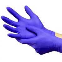 Luva de Procedimento de Nitrilo Azul Cobalto Sem Pó Sonic - Supermax