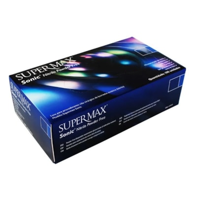 LUVA PROCED NITRILO SONIC GG C/100  SUPERMAX