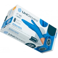LUVA UNIGLOVES NITRILO BLUE G