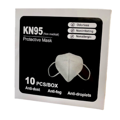 MASCARA KN95 PRETA CX C/10