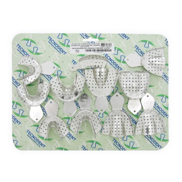 MOLDEIRA TECNODENT  KIT ALUMINIO PERF c/ 11 ADL