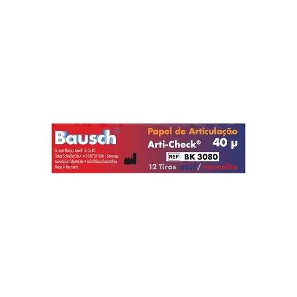 Papel Carbono Arti-Check 40 Micras BK 3080 - Bausch