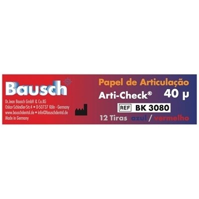 Papel Carbono Arti-Check 40 Micras BK 3080 - Bausch
