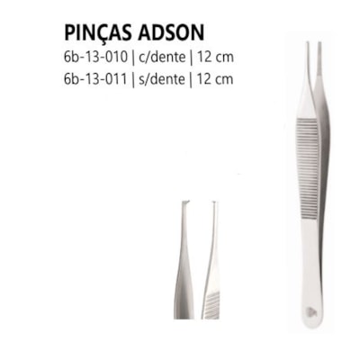 PINCA 6B ADSON 12cm S/ DENTE