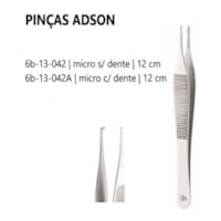 PINCA 6B ADSON MICRO 12cm s/ dente