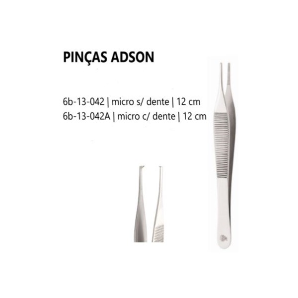 Pinça Adson Micro - 6B Invent