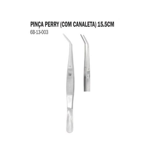 Pinça Perry C/ Canaleta 15,5Cm - 6B Invent