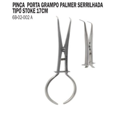 Pinça Porta Grampo Palmer Tipo Stoke - 6B Invent