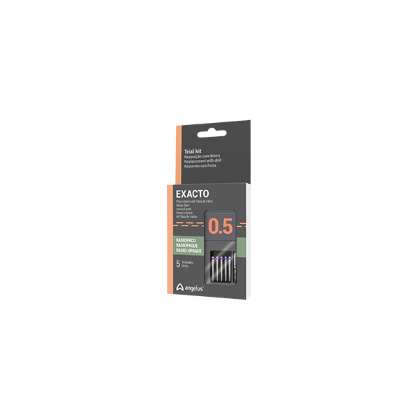 Pino de Fibra de Vidro Exacto Trial n° 0,5 - Angelus