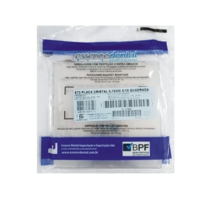 PLACA CLAREAR VH CRISTAL 0,75mm c/10 QUADRADA