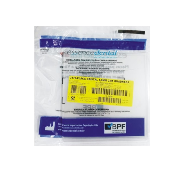 PLACA CLAREAR VH CRISTAL 1,0mm c/5 QUADRADA