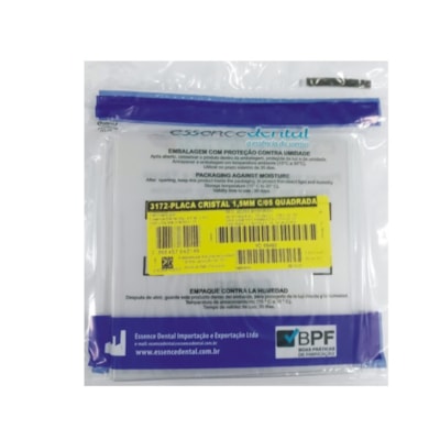 PLACA CLAREAR VH CRISTAL 1,5mm c/5 QUADRADA