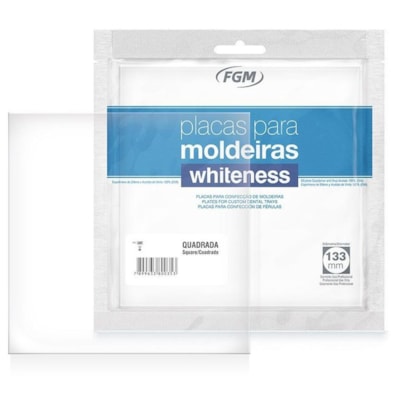 Placa em EVA para Moldeira Whiteness Quadrada 1mm 5un - FGM 