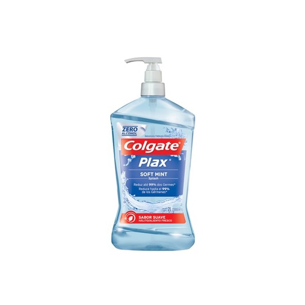 PLAX ENXAGUANTE BUCAL KIT COLGATE 2000ml SOFT MINT