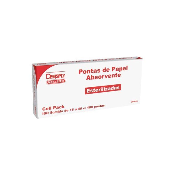 Ponta de Papel Absorvente Cell Pack n° 55 Maillefer - Dentsply