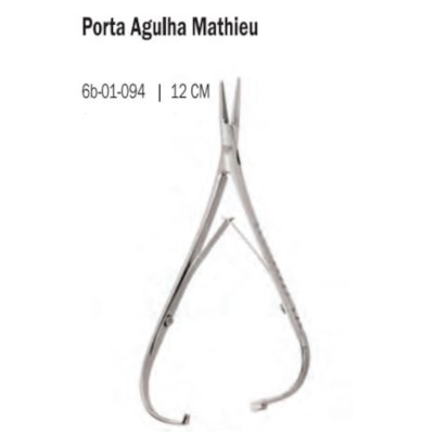 PORTA AGULHA 6B MATHIEU 14,5cm c/ Furado