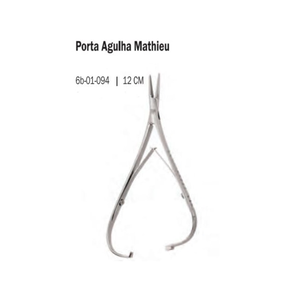 PORTA AGULHA 6B MATHIEU 14,5cm c/ Furado