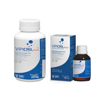 Resina Acrilica Termo Vipi Cril Plus Po Rosa Medio Com Veias 1Kg - Dentsply