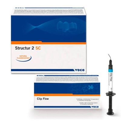 Resina Bisacrílica Structur 2 SC + Clip Flow - Voco