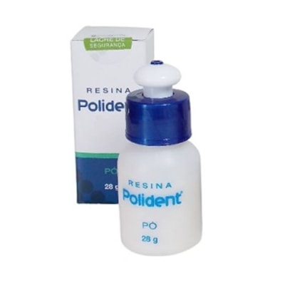 RESINA POLIDENTAL COR VERMELHO- 28G