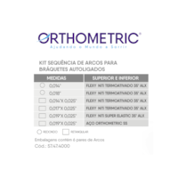 Sequência de Arcos para Bráquete Autoligado - Orthometric