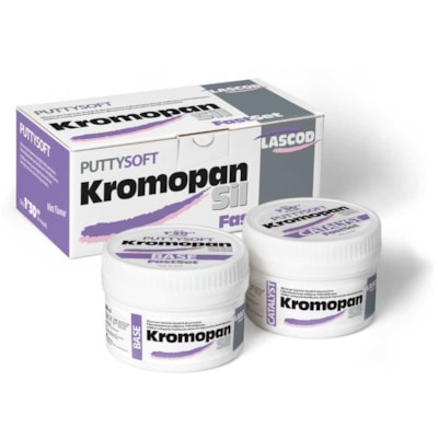 SILICONE DE ADIÇÃO KROMOPAN SIL PUTTY SOFT LASCOD LABORDENTAL