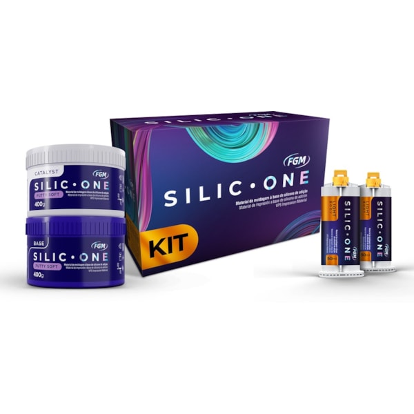 SILICONE DE ADIÇÃO SILIC-ONE KIT PUTTY+LIGHT FGM