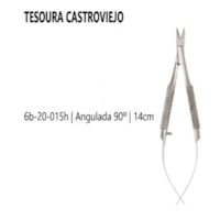 TESOURA 6B CASTROVIEJO 14cm Angulado 90º