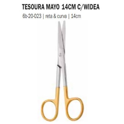 TESOURA 6B MAYO 14cm C/VD Reta