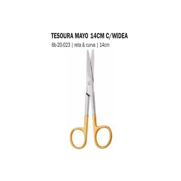 TESOURA 6B MAYO 14cm C/VD Reta