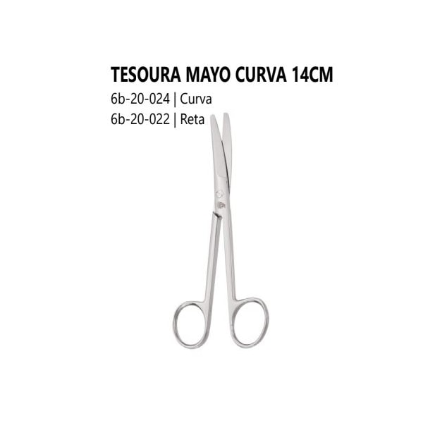 TESOURA 6B MAYO 14cm Reta